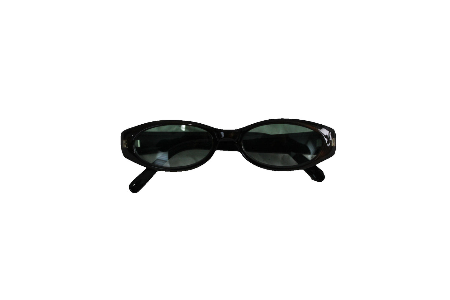 Black Sunglasses with Green Lenses